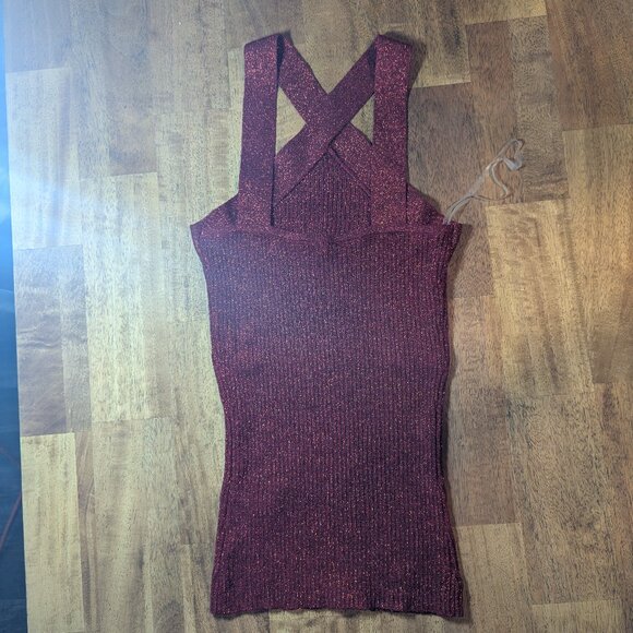 Red metallic top - Picture 3 of 6